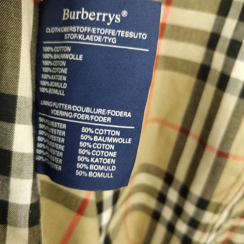 Vintage Burberry Olive Nova Check Coat with Liner